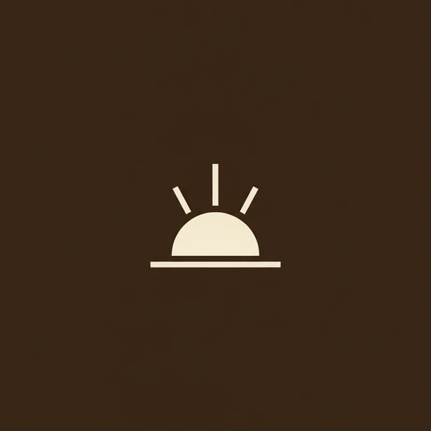 Logo Aube Coffee sur fond sombre